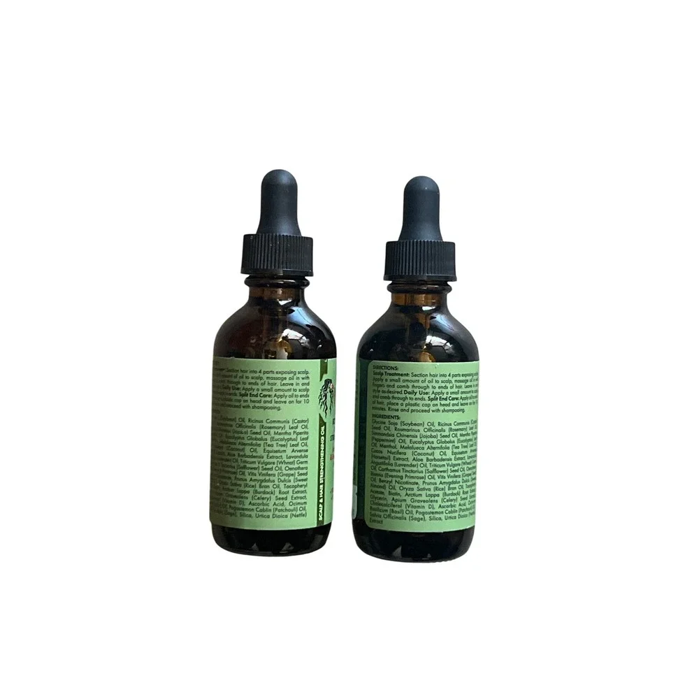Mielle Organics Rosemary Mint Scalp & Hair Strengthening Oil 2oz 2-Pack Biotin